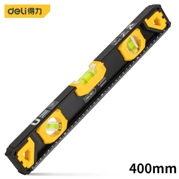 Deli-Inclinômetro de Nível Profissional de Alta Precisão com Ímã, Alumínio Sólido, Ferramenta de Medição de Ângulo de Nível, 300mm, 400mm, 500mm - Imagem 7