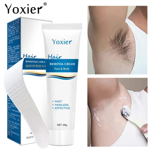 3 peças de creme de remoção de pelos indolor para homens e mulheres, eficaz para lábios, axilas, biquíni privado, remoção de pelos corporais, beleza, reparo, cuidados com a pele - Imagem 2