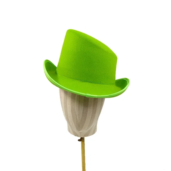 Chapéu alto inclinado masculino, chapéu de mágico preto monocromático, sombrero cavalheiro, festa curl britânica, personalidade, novo, 60cm - Imagem 32