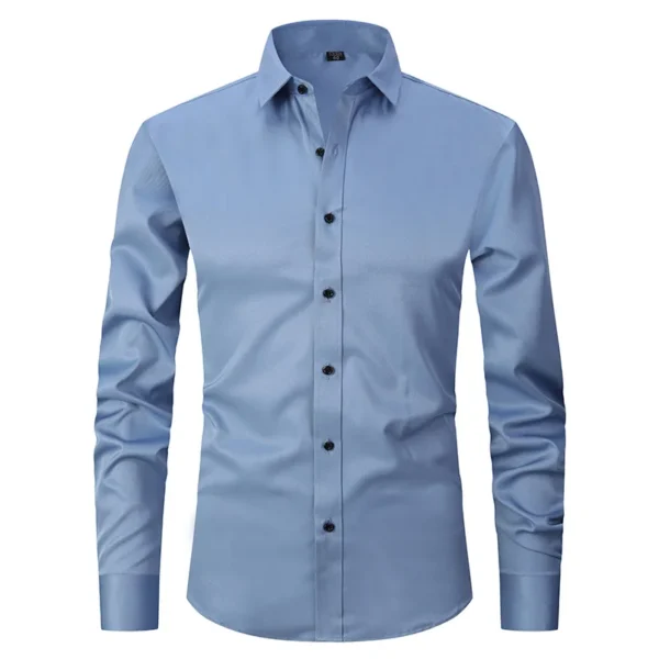 Camisa de manga longa masculina de algodão 6XL 8XL primavera verão formal alta qualidade casual wear respirável moda cor sólida plus size - Imagem 3
