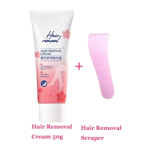 Creme depilatório Sakura para pernas, braços, axilas, lábios, depilação, calmante, hidratante para mulheres, produtos de beleza corporal, 50g - Imagem 7