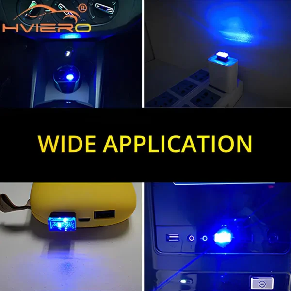 Tragbare-Mini USB Light para o quarto, Modelagem Carro, Ambiente License Plate Lamp, Neon Interior Auto Decoração, Quarto Welcome Night Flashlight - Imagem 5