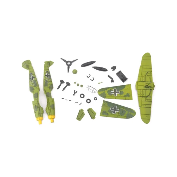 Brinquedo militar do enigma do lutador, presentes plásticos do brinquedo de DIY, enigma do furacão, WWII, 4D, BF109, F4U, P51, 1:48 - Imagem 3