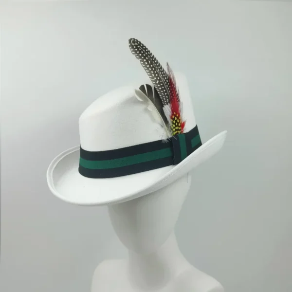 Chapéu alto inclinado masculino, chapéu de mágico preto monocromático, sombrero cavalheiro, festa curl britânica, personalidade, novo, 60cm - Imagem 7