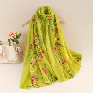 Lenço de seda quadrado vintage feminino, bandana de boémia bandana de flores bandana luxuosa, acessórios de verão, novo, 2022