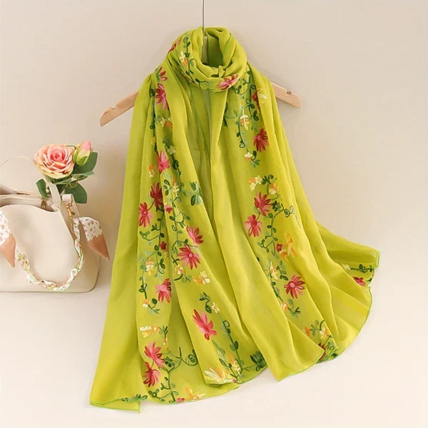 Lenço de seda quadrado vintage feminino, bandana de boémia bandana de flores bandana luxuosa, acessórios de verão, novo, 2022
