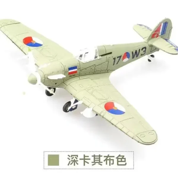 Furacão Militar Fighter, Montagem Avião Modelo, DIY Puzzle Toy, Presente De Plástico, 4D, WW2 F4U Fighter P51 BF109, 1:48 - Imagem 7