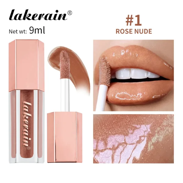 8 Cores Gloss Universal Lip Luminizer Hidratante Leve Brilho Labial Líquido Duradouro Batom Gloss Regula Lábios Pele - Imagem 7