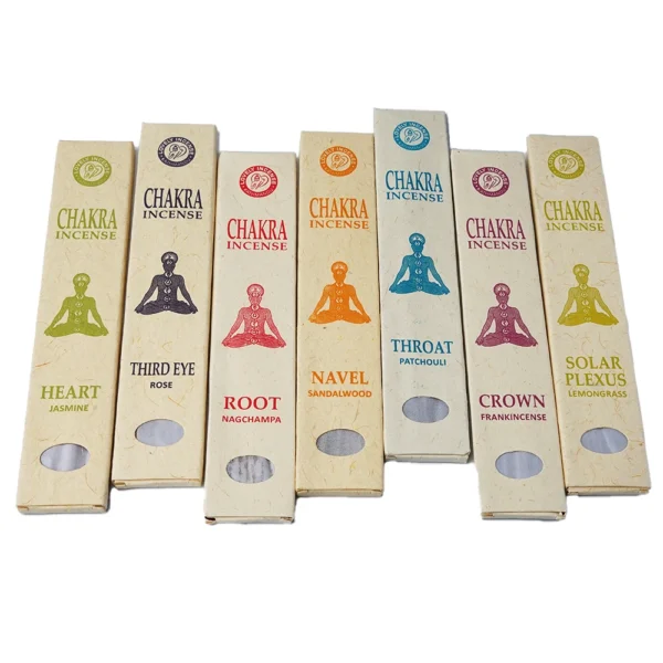 Nepal 7 chakra incensos, feitos à mão, para casa, yoga, meditação, Aromaterapia, conjunto 7x15 - Imagem 2
