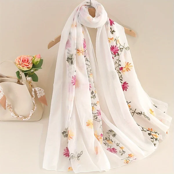 Lenço de seda quadrado vintage feminino, bandana de boémia bandana de flores bandana luxuosa, acessórios de verão, novo, 2022 - Imagem 3