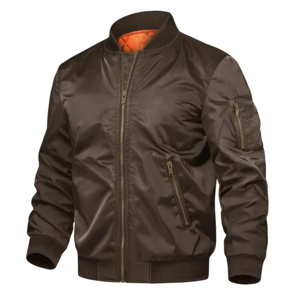 TACVASEN-Jaquetas bombardeiras acolchoadas para homens, jaqueta piloto, moda casual de beisebol, streetwear varsity, casaco retrô, inverno - Imagem 18