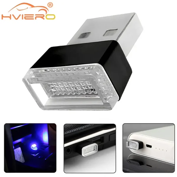 Tragbare-Mini USB Light para o quarto, Modelagem Carro, Ambiente License Plate Lamp, Neon Interior Auto Decoração, Quarto Welcome Night Flashlight - Imagem 3