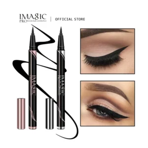 Imagic-delineador preto fosco, impermeável, duradouro, maquiagem, ferramenta cosmética, faça sua beleza
