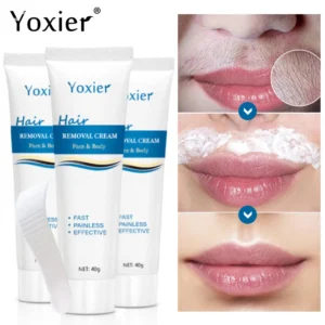3 peças de creme de remoção de pelos indolor para homens e mulheres, eficaz para lábios, axilas, biquíni privado, remoção de pelos corporais, beleza, reparo, cuidados com a pele