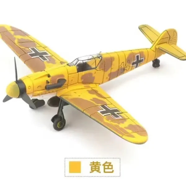 Brinquedo militar do enigma do lutador, presentes plásticos do brinquedo de DIY, enigma do furacão, WWII, 4D, BF109, F4U, P51, 1:48 - Imagem 24