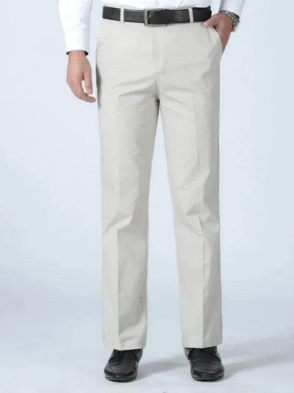 100% Algodão Verão Fino Terno Calças Masculinas Casual Outono Grosso Clássico Negócios Moda Calças Elásticas Roupas Masculinas de Marca KOACUS - Imagem 3
