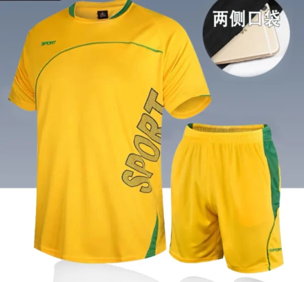 2022 novo agasalho de verão masculino camiseta solta com shorts juntos roupas masculinas camisas de futebol manter conjuntos legais tamanho grande M a 5XL - Imagem 20