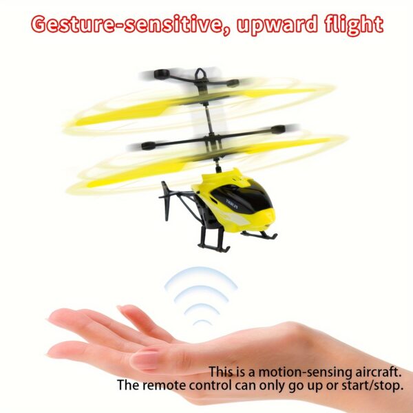 Drone com Sensor Infravermelho Recarregável por USB - Controlado por Gestos, Decolagem com Um Botão, Perfeito para Presentes de Halloween e Natal (Pilhas Não Incluídas) - Imagem 4