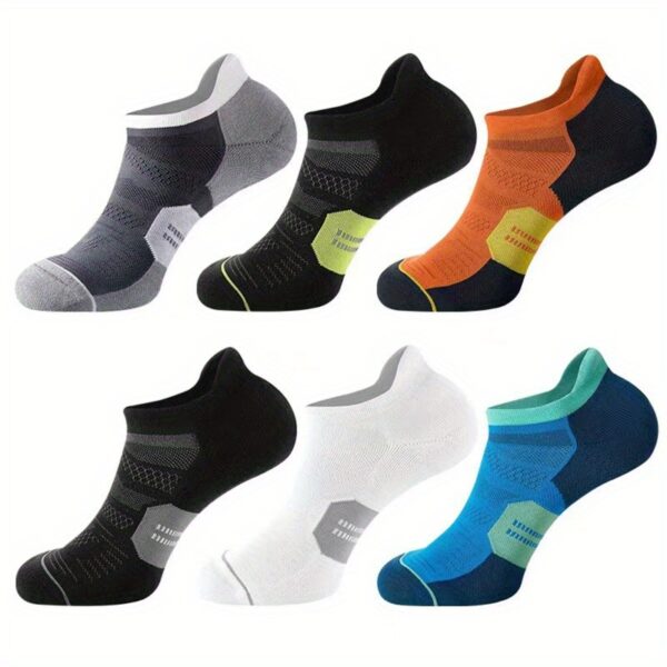 6 pares de meias invisíveis masculinas, meias confortáveis, respiráveis, resistentes ao suor e antiodor para primavera, verão, fitness ao ar livre, corrida - Imagem 5