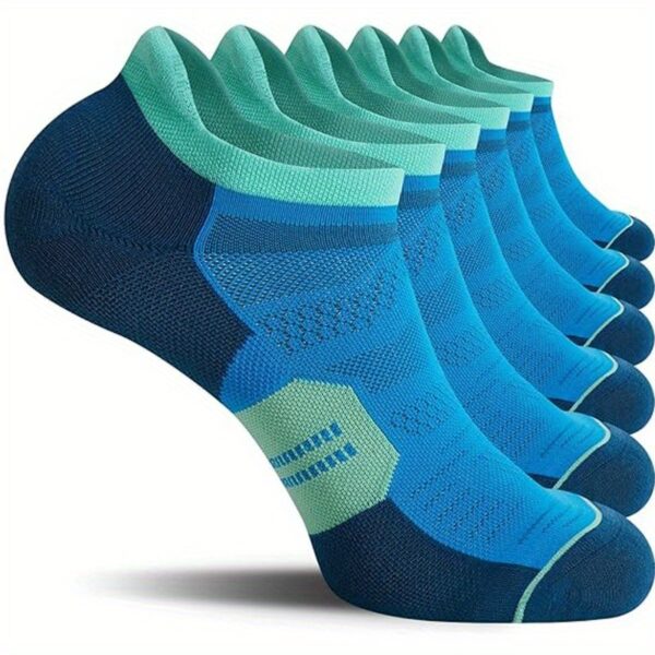 6 pares de meias invisíveis masculinas, meias confortáveis, respiráveis, resistentes ao suor e antiodor para primavera, verão, fitness ao ar livre, corrida - Imagem 2