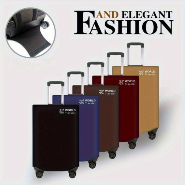 Mala de viagem feminina elegante - resistente a arranhões, poeira e água, design fácil de localizar, perfeita para viagens aéreas - Imagem 10