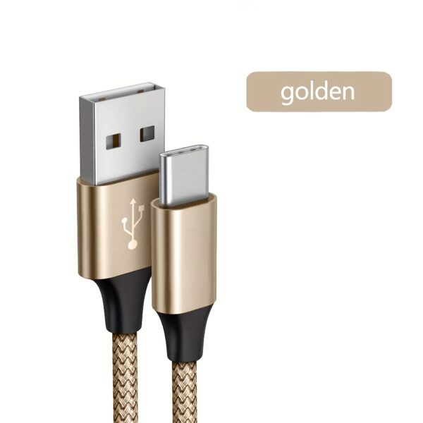 Cabo de carregamento USB-A para USB-C trançado de nylon Tzlrxl, carregamento rápido PD 66 W, compatível com MacBook Pro/Air, iPad Pro/Air, Pixel, Switch, Dell - USB Power Delivery, transferência de dados de alta velocidade, acabamento redondo brilhante, macho para macho, sem bateria, 100,58 cm/2 - Imagem 13