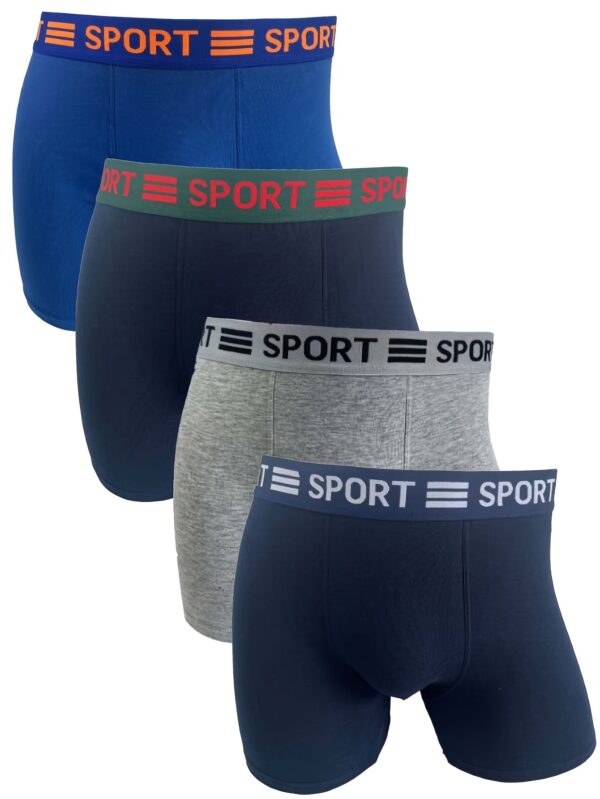 1pc/10pcs/12pcs Cuecas Boxer de Algodão Masculinas - Cor Aleatória, Confortável e Respirável, Elástico Médio, Cores Sólidas, Lavável à Máquina - Imagem 7