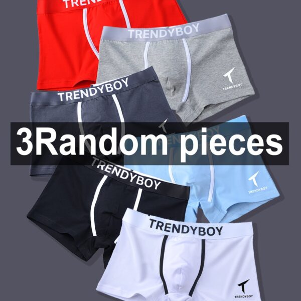 3 peças de roupa íntima masculina, cuecas boxer casuais, cuecas boxer elásticas respiráveis ​​e confortáveis, shorts esportivos para primavera e verão - Imagem 12