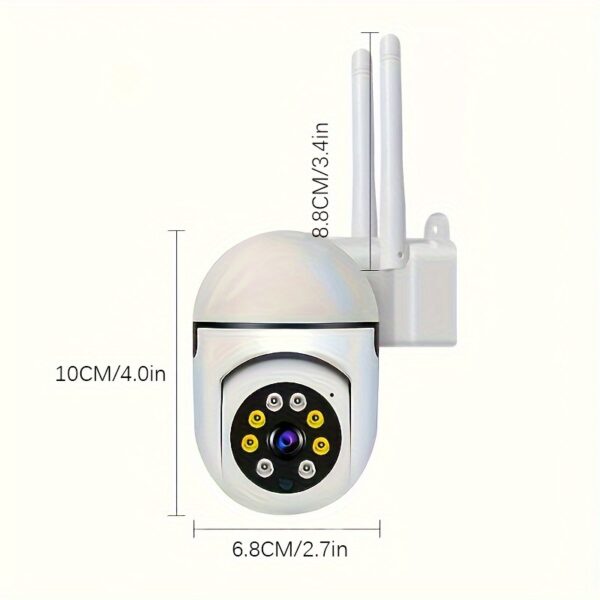 Câmera de segurança QKH 1440P HD de 1 unidade, PTZ interna com detecção de movimento, visão noturna colorida, áudio bidirecional, controle de aplicativo, alimentação USB, compatível com Android, montagem em parede - ideal para monitoramento residencial e de animais de estimação - Imagem 2
