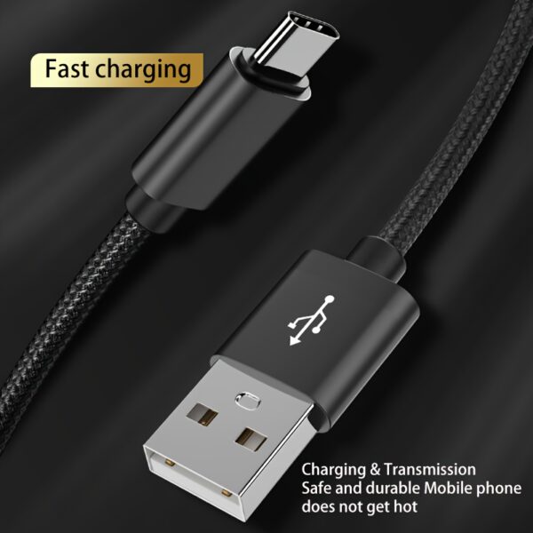 Cabo USB Tipo C Cabo de Dados de Carregamento Rápido para Samsung, Redmi, OnePlus Cabo de Carregamento de Celular - Imagem 5