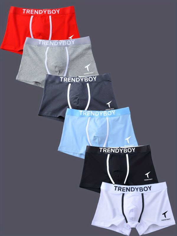 3 peças de roupa íntima masculina, cuecas boxer casuais, cuecas boxer elásticas respiráveis ​​e confortáveis, shorts esportivos para primavera e verão - Imagem 7