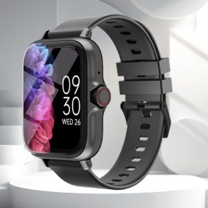 Relógio inteligente esportivo multifuncional para homens e mulheres, tela sensível ao toque de 4,65 cm com chamadas e mensagens sem fio, pedômetro, compatível com Android, estilo casual, ideia de presente