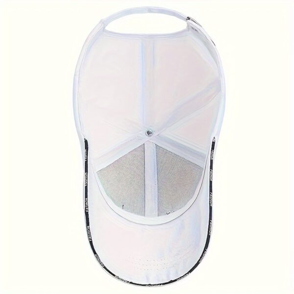 Boné de beisebol bordado com alfabeto casual unissex - Chapéu leve para viagens ao ar livre - Boné de beisebol hip-hop primavera e inverno - Acessórios de moda masculina - Bonés de beisebol masculinos - Mistura de poliéster e algodão - Estilo retrô - Imagem 9