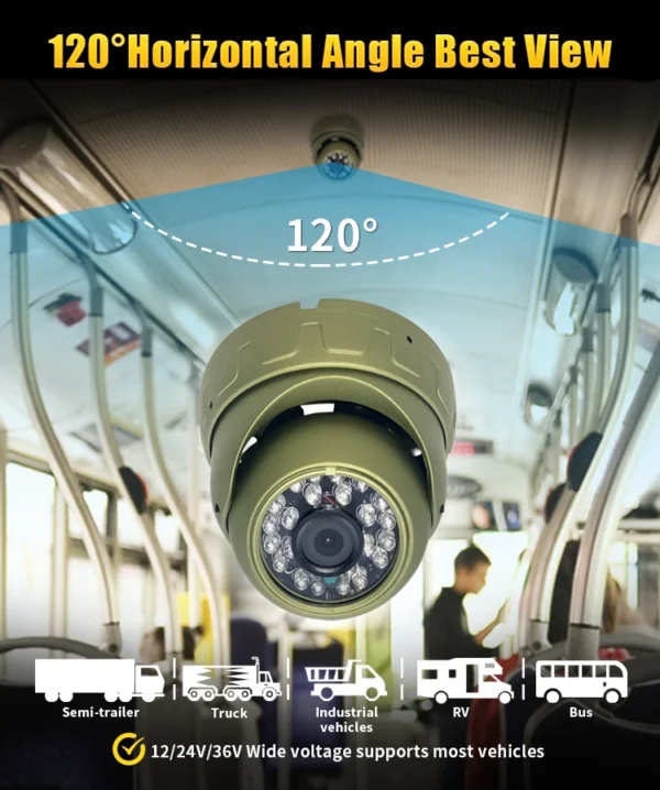 O ccd afiado sony coms mini ahd hd 720p 960p 1080p registra o veículo do carro dentro da câmera para o sistema de segurança do ônibus do caminhão com visão noturna - Imagem 2