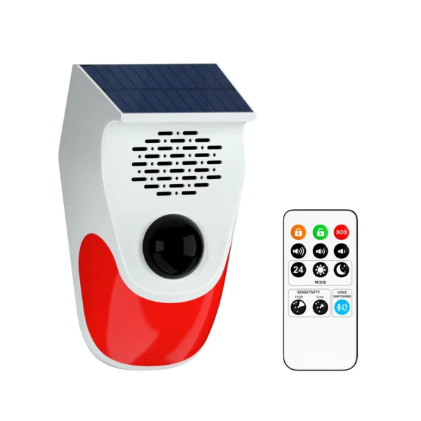 Solar e Tipo C Voice Player, Gravável Voz Locutor, Driveaway Alarm, Fogão Luz, Casa e Jardim Sirene de Segurança, Movimento Ativado - Imagem 7