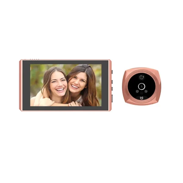 Vídeo Peephole Camera com Detecção de Movimento, Door Viewer, 4.3 in Monitor, Digital Ring Doorbell, Video-Eye Security, Gravação de Voz - Imagem 7