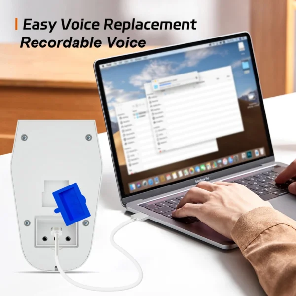 Solar e Tipo C Voice Player, Gravável Voz Locutor, Driveaway Alarm, Fogão Luz, Casa e Jardim Sirene de Segurança, Movimento Ativado - Imagem 2