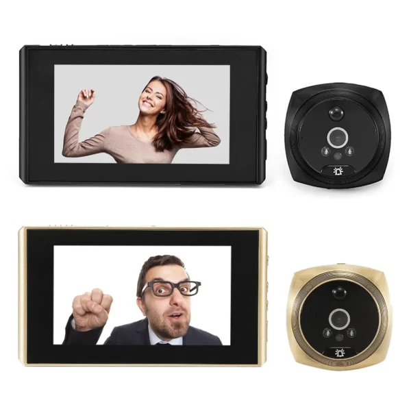 Vídeo Peephole Camera com Detecção de Movimento, Door Viewer, 4.3 in Monitor, Digital Ring Doorbell, Video-Eye Security, Gravação de Voz - Imagem 3