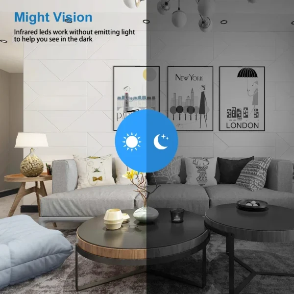 Mini Câmera de Vigilância de Segurança Interna, Camcorder Visão Noturna, IP Cam, Gravador De Vídeo De Áudio, WiFi, Monitor Do Bebê, Segurança, HD 1080P - Imagem 3