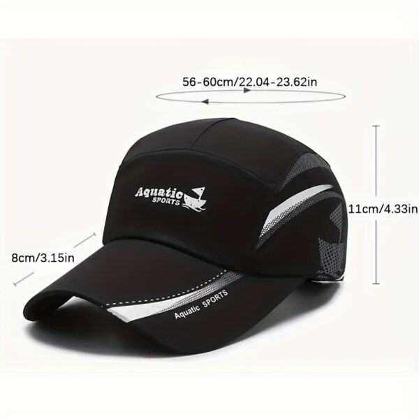 Boné de beisebol bordado com alfabeto casual unissex - Chapéu leve para viagens ao ar livre - Boné de beisebol hip-hop primavera e inverno - Acessórios de moda masculina - Bonés de beisebol masculinos - Mistura de poliéster e algodão - Estilo retrô - Imagem 6