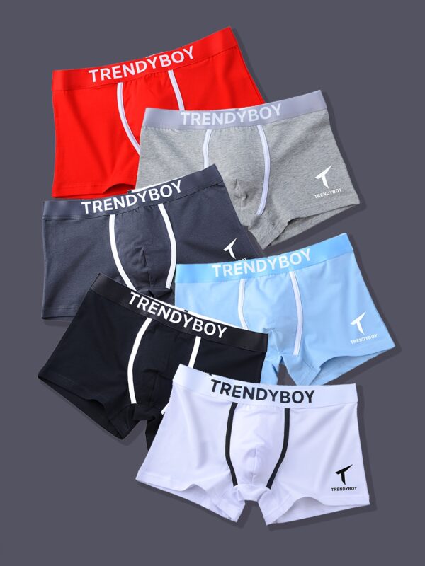 3 peças de roupa íntima masculina, cuecas boxer casuais, cuecas boxer elásticas respiráveis ​​e confortáveis, shorts esportivos para primavera e verão - Imagem 5