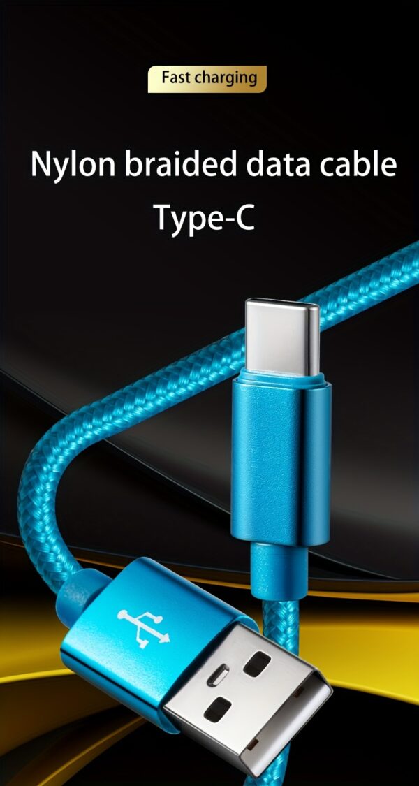 Cabo USB Tipo C Cabo de Dados de Carregamento Rápido para Samsung, Redmi, OnePlus Cabo de Carregamento de Celular - Imagem 13