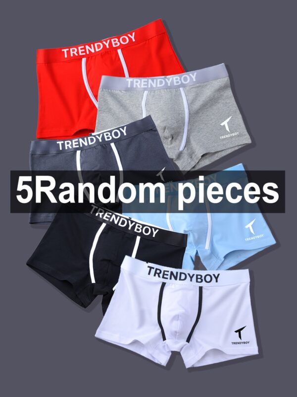 3 peças de roupa íntima masculina, cuecas boxer casuais, cuecas boxer elásticas respiráveis ​​e confortáveis, shorts esportivos para primavera e verão - Imagem 3