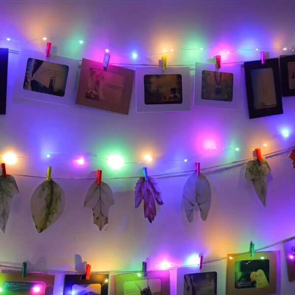 1pc USB Fairy String Lights, 20,12 metros 200LED 10,06 metros 100 LED 5,0 metros 50LED Mudando Luzes de Fio Prateado Com 8 Modos de Iluminação Controle Remoto Para Artesanato Quarto Teto Decoração de Natal, Luz de Fio de Cobre Multicolorido - Imagem 8