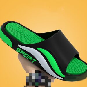 Slides da moda masculina, slides casuais leves e abertos para chuveiro de praia interno e externo, primavera e verão