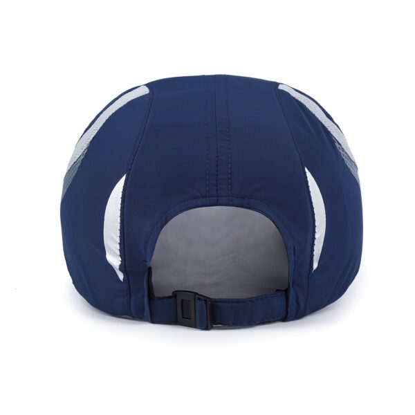 1pc Novo Esporte Color Block Chapéu de secagem rápida, Chapéu esportivo masculino ao ar livre, Chapéu ajustável para acampamento e caminhada masculino - Imagem 4